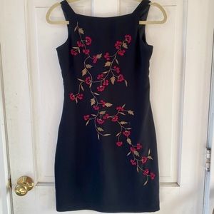 Floral embroidered dress